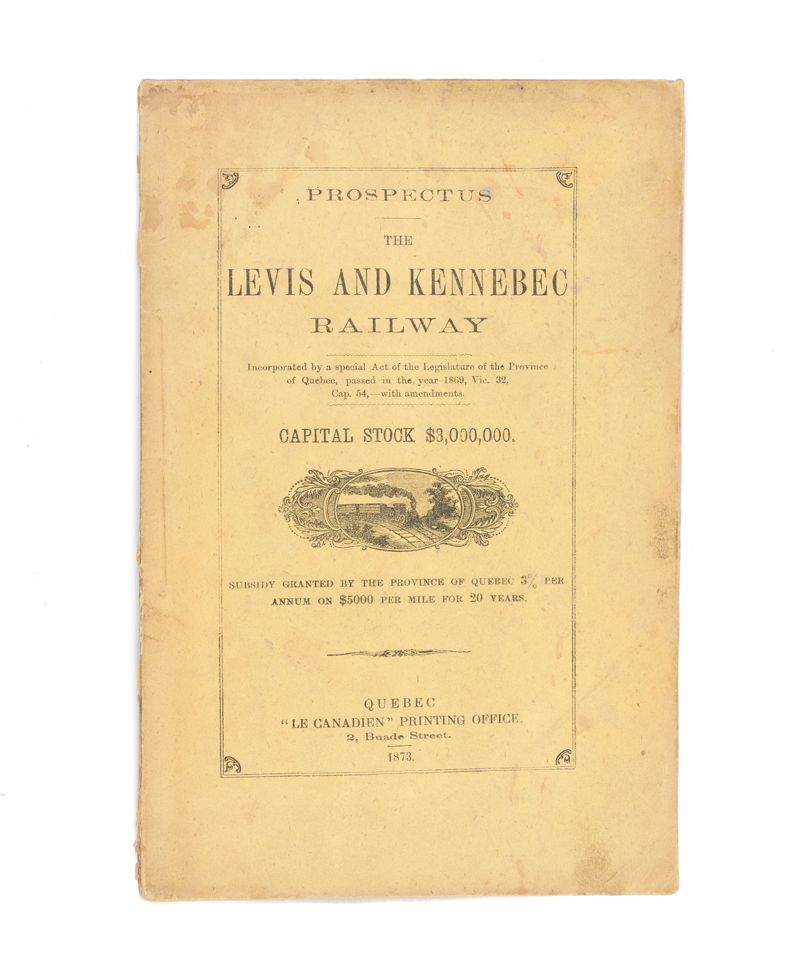 Levis And Kennebec Railway 