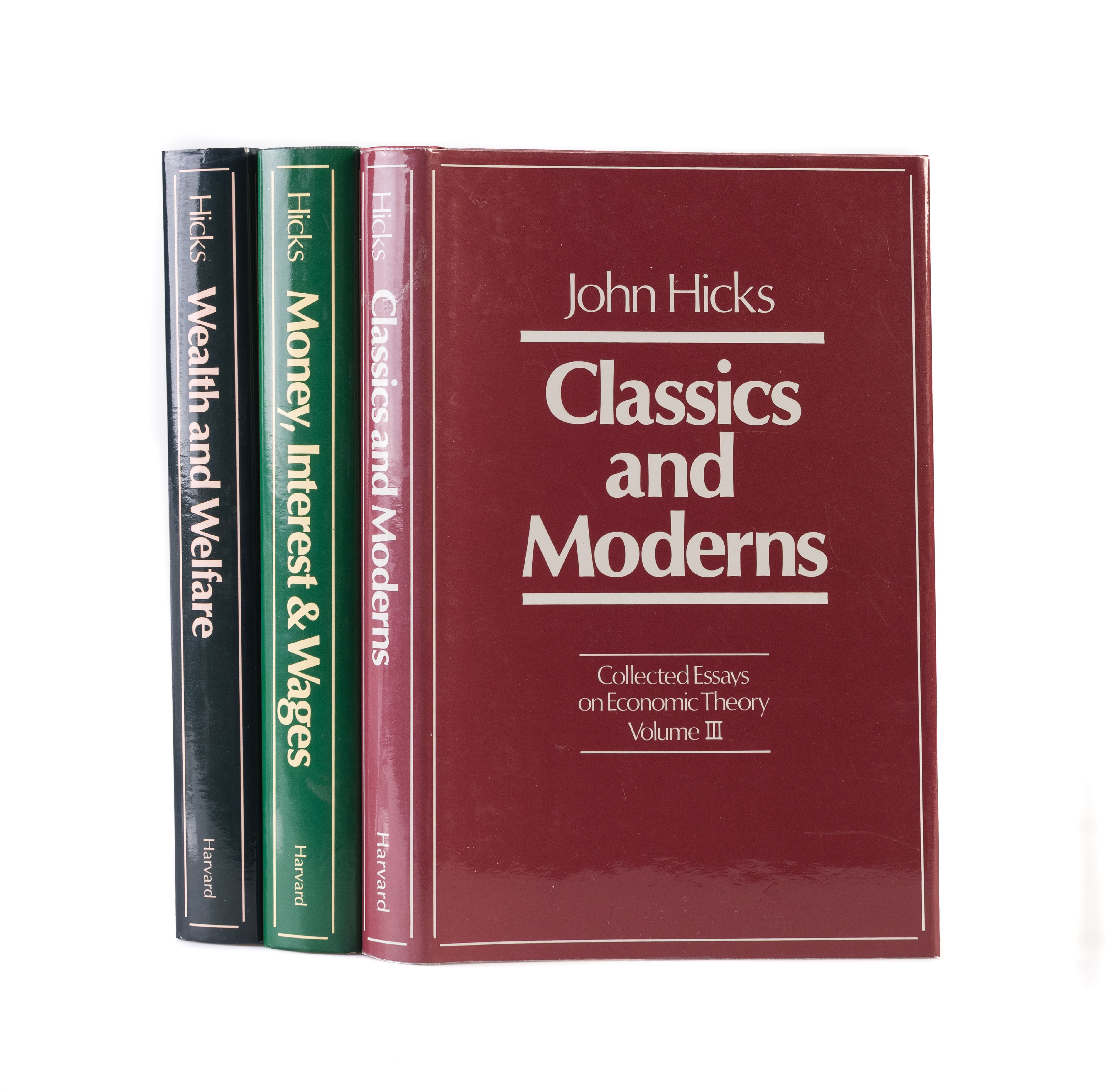 Moderns.　I.　II.　Volume　Collected　Money,　And　On　And　Volume　John　And　III.　Richard　Essays　Wages;　Interest　Classics　Wealth　Economic　Theory:　HICKS　Welfare;　Volume